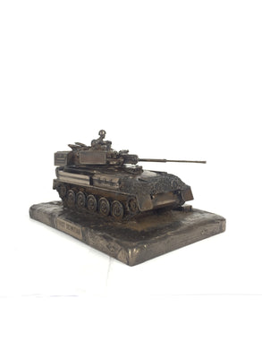 Scimitar FV107 British Army Reconnaissance Vehicle Falklands War Military Statue 