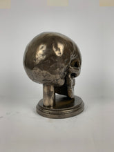 Life Size Skull Beret/Hat Holder Cold Cast Bronze Statue Sculpture